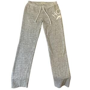 Hollister Women Activewear Pants XS Gray Sweatpants California Logo Drawstring